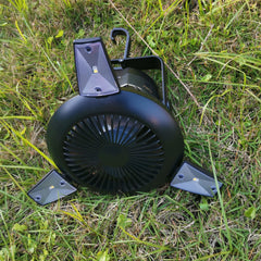 Stay Cool &amp; Lit Anywhere: Solar Camping Light Foldable Fan