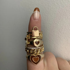 Creative Love Heart Ring a delightful blend of elegance and charm