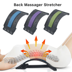 Lumbar Relief Massage Pad: Adjustable Back Pain Solution with 88 Acupoint Massage