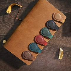 Magnetic Leather Bookmark