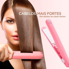 Mini Ceramic Hair Curler and Straightener